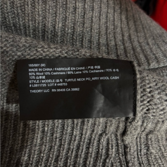 Theory Gray Turtleneck in Medium - Picture 5 of 10